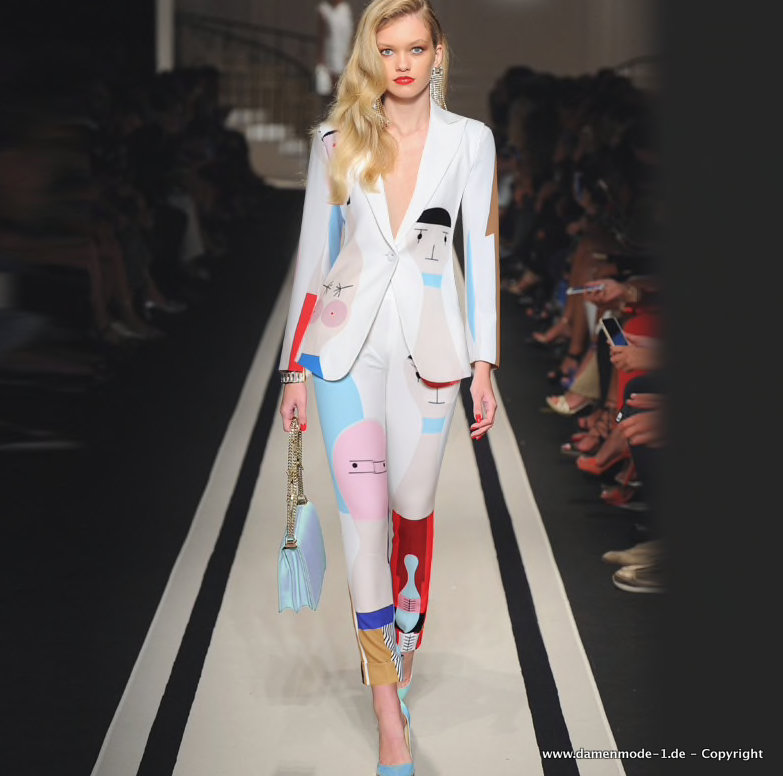 Runway Print Hosenanzug Eugenie für Damen in Weiß