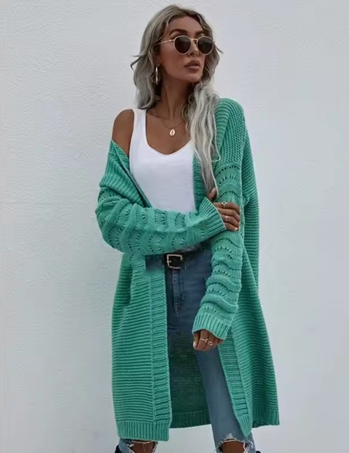 Damen Cardigan Strickjacke Elenor Leger in Grün