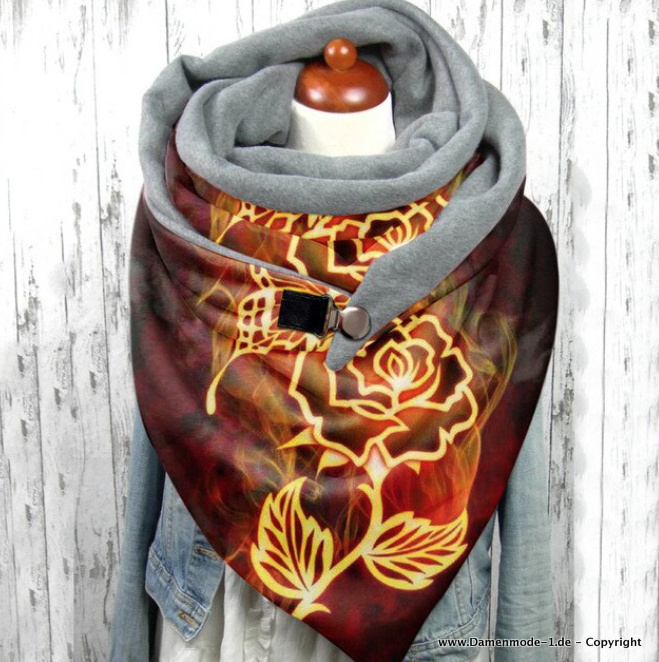 Die Schöne und das Biest Print Designer Luxus Winter Schal Warm
