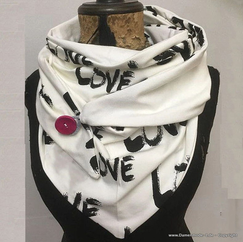 Love Print Designer Luxus Winter Schal Warm