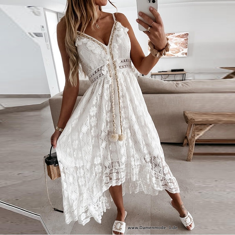 Elegantes Kleid Sommer mit Spaghettiträger