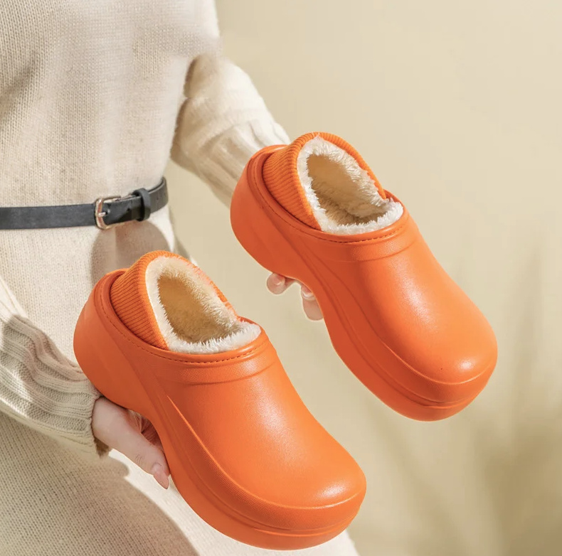 Wasserdichte Gartenschuhe Clogs Outdoor Schuhe in Orange