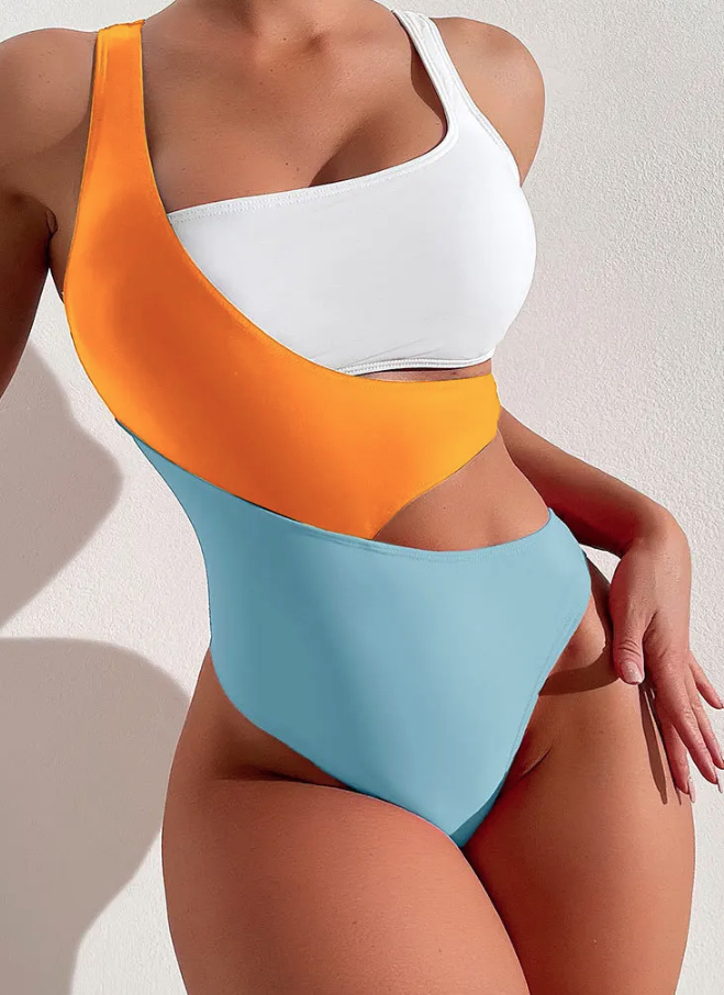 Sexy Bikini Amina 2024 Kontrastfarben Rückenfrei