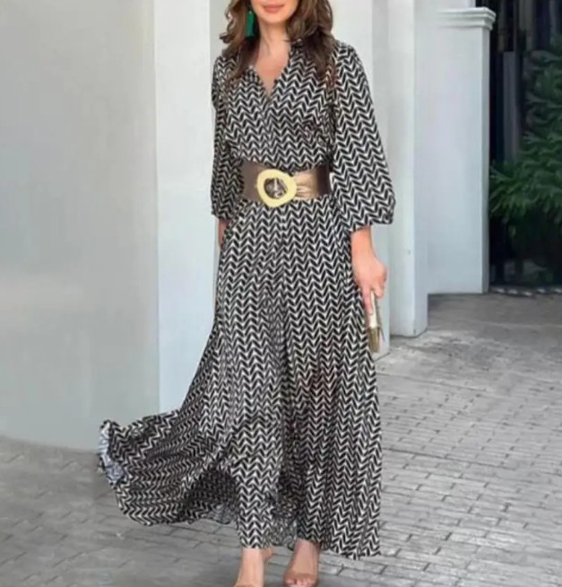 Langarm Maxi Sommerkleid Emilie Elegant