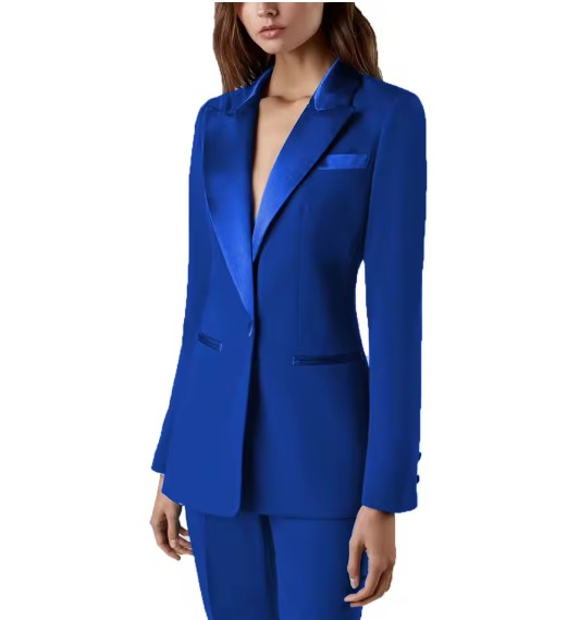 Smoking Stil Hosenanzug Friderike für Damen in Navyblau