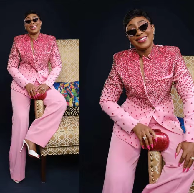 Festlicher Hosenanzug Frieda mit Perlen Applikationen