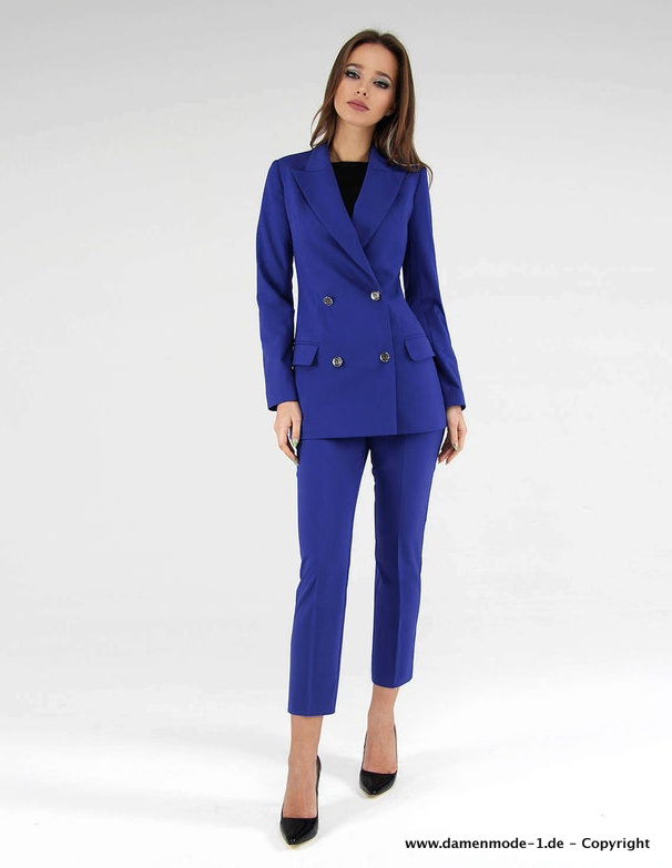 Royal Blauer Hosenanzug Elegant und Festlich